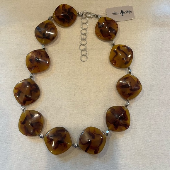 Stein Blye Stone Choker Necklace, NWT - Picture 4 of 16